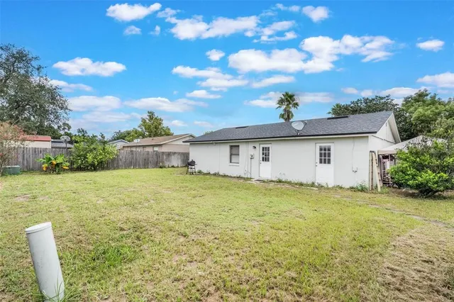 a house view with a garden space