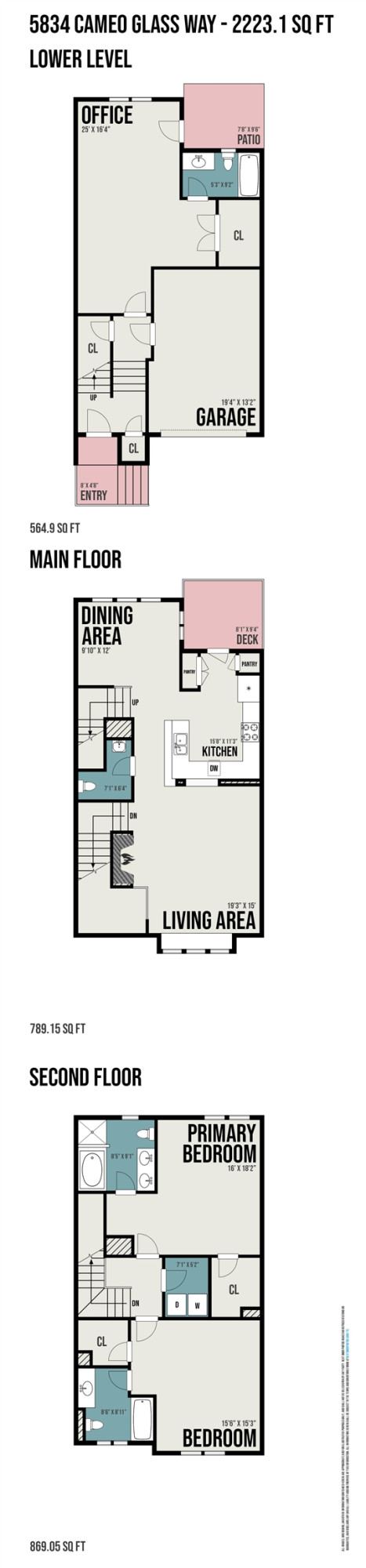 5834 Cameo Glass Way Raleigh, NC 27612 - Photo 40 of 43 Floor Plan