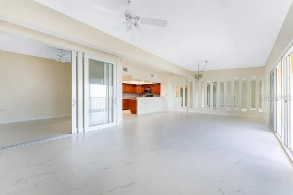 a view of an empty room