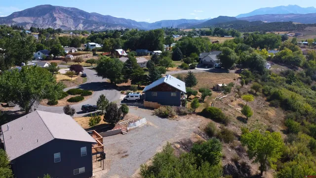 an aerial view of multiple house