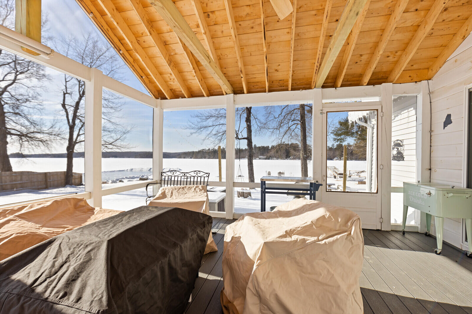 34 Albee Road Augusta, ME 04330 - Photo 23 of 60 Large screen porch