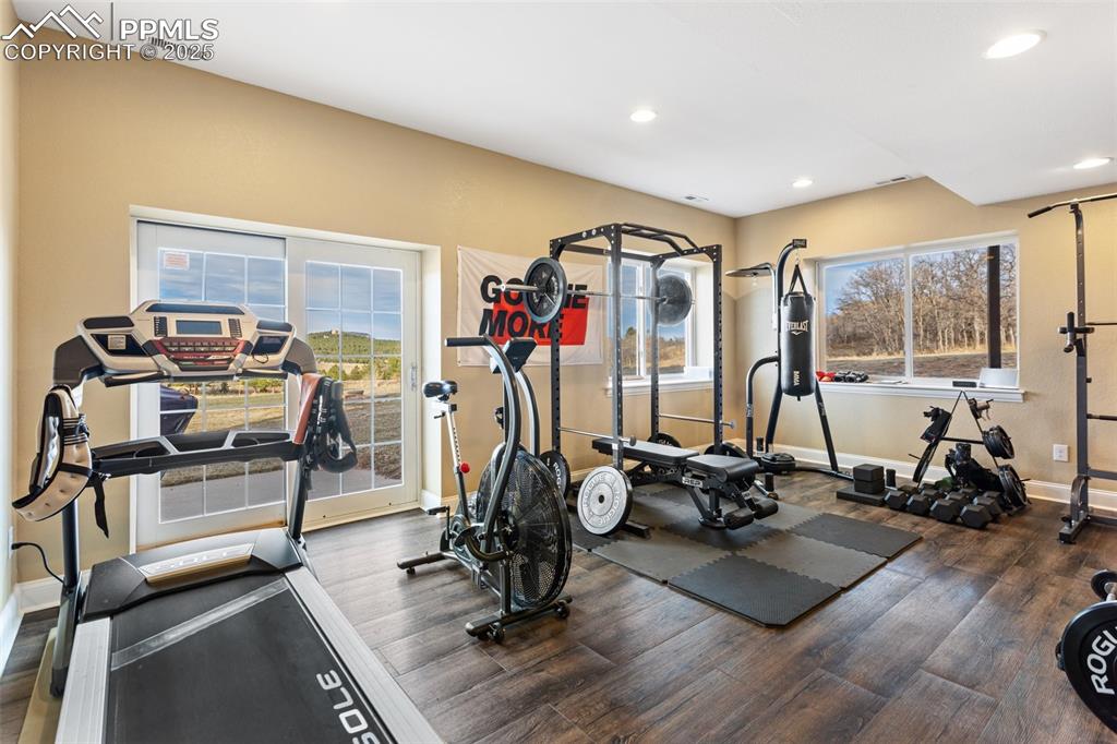 931 Forest View Road Monument, CO 80132 - Photo 40 of 50 a view of a room with gym equipment