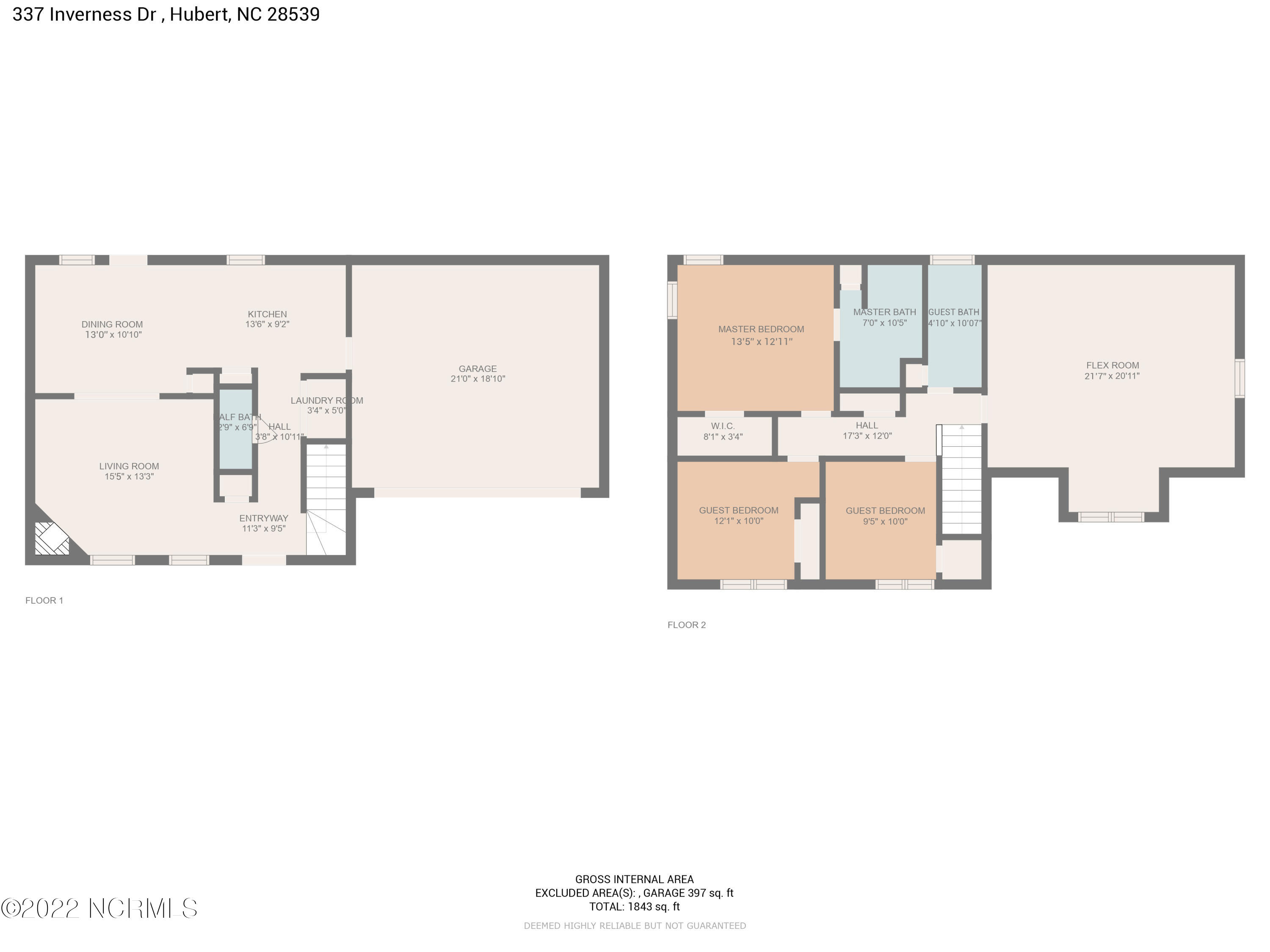 337 Inverness Drive Hubert, NC 28539 - Photo 31 of 31 Floor-Plan
