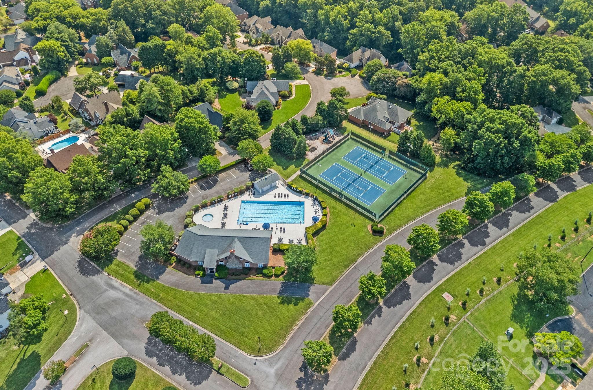 343 Gringley Hill Road Fort Mill, SC 29708 - Photo 43 of 45 an aerial view of a house with a garden