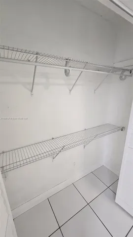 a view of a walk in closet