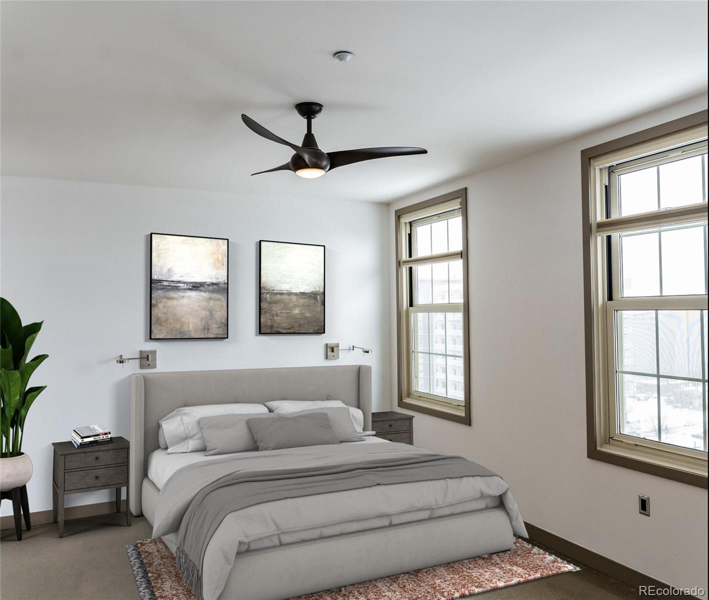 475 West 12th Avenue, Unit 15G Denver, CO 80204 - Photo 8 of 15 a bedroom with a large bed and a window