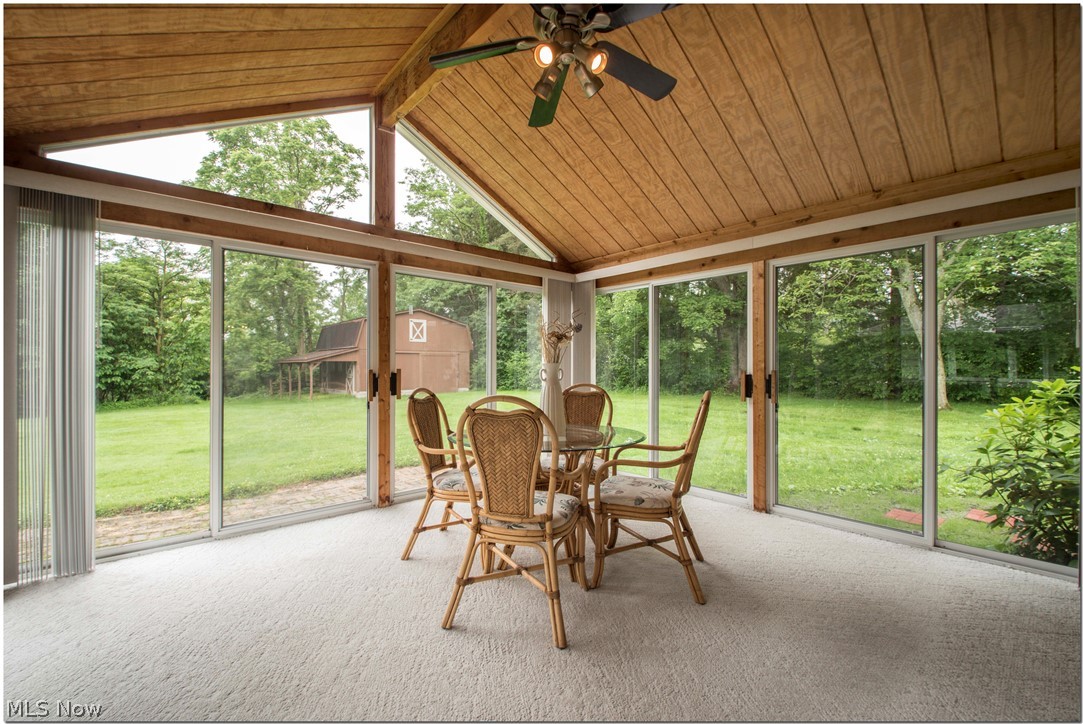 2060 Middleton Road Hudson, OH 44236 - Photo 11 of 33 Cedar planked Sun porch over looking the private back yard and woods.