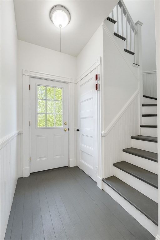 145 Lagrange Street Boston, MA 02132 - Photo 13 of 37 wooden floor and an entryway in a room