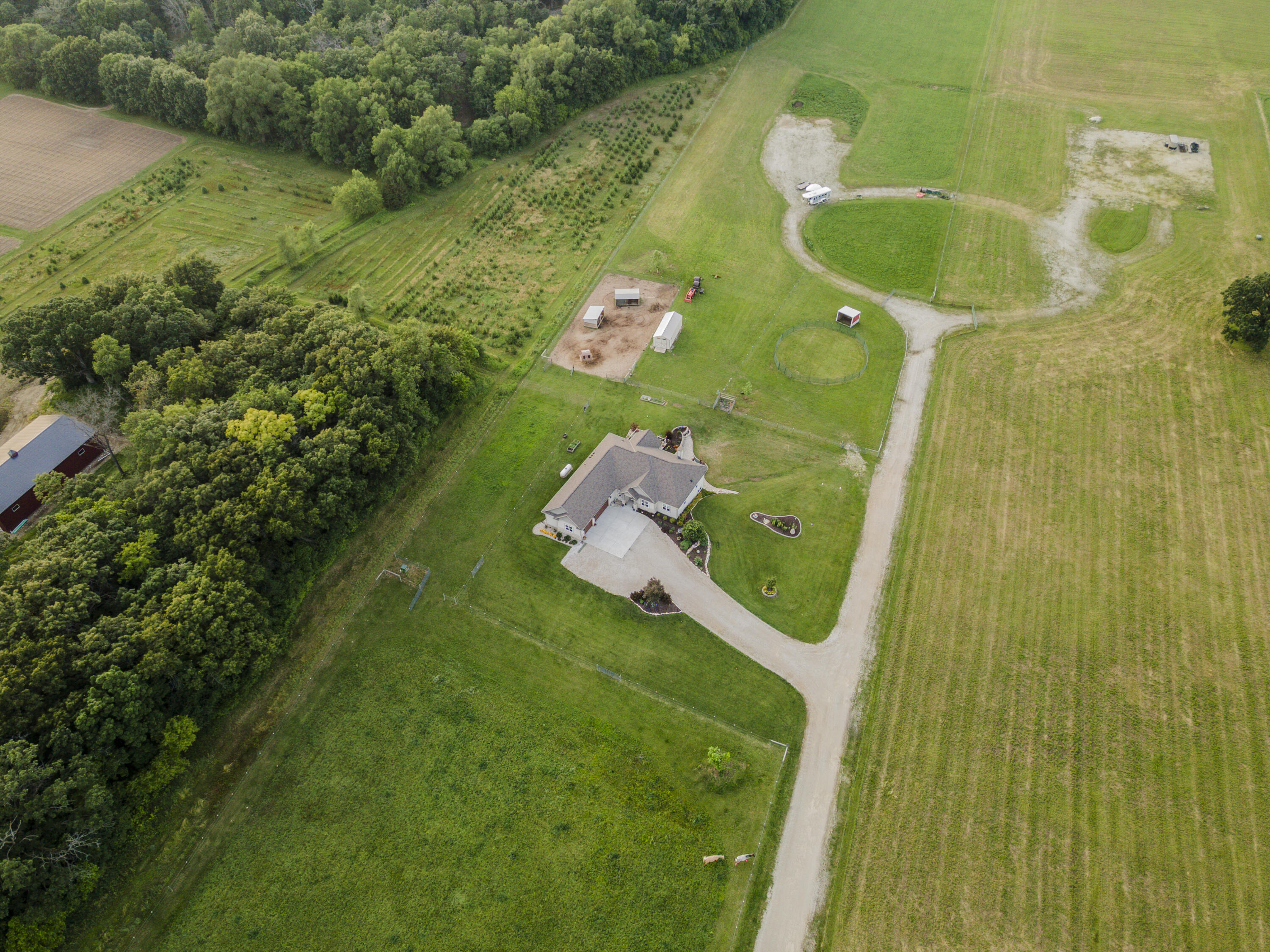 S75W35724 Wilton Road Eagle, WI 53119 - Photo 32 of 42 Aerial view.