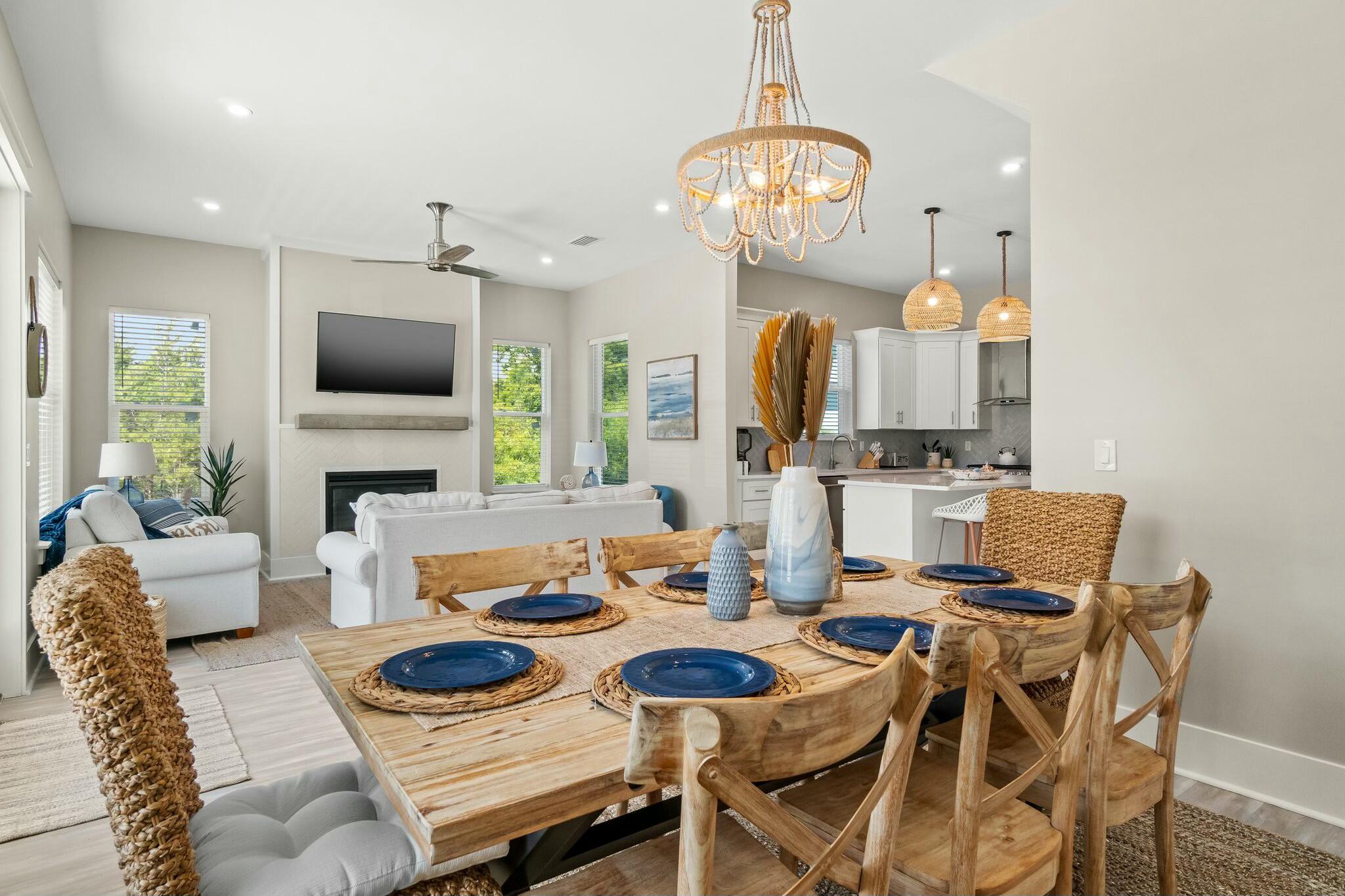 566 Gulfview Circle Santa Rosa Beach, FL 32459 - Photo 15 of 38 a view of a dining room with furniture