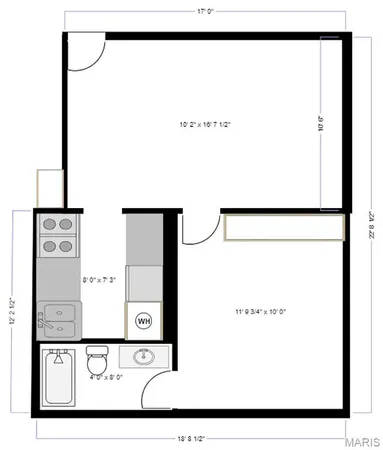 $775 | 106 South High Street, Unit E, Shiloh, IL 62269