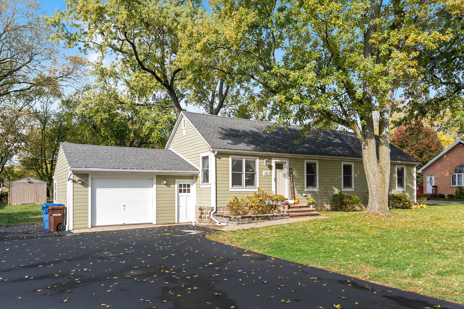 829 South Cedar Road New Lenox, IL 60451 - Photo 4 of 23 a front view of a house with a yard and trees