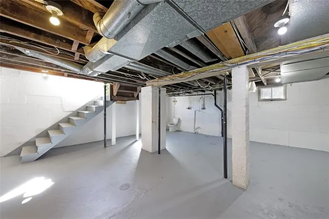 a view of storage and utility room