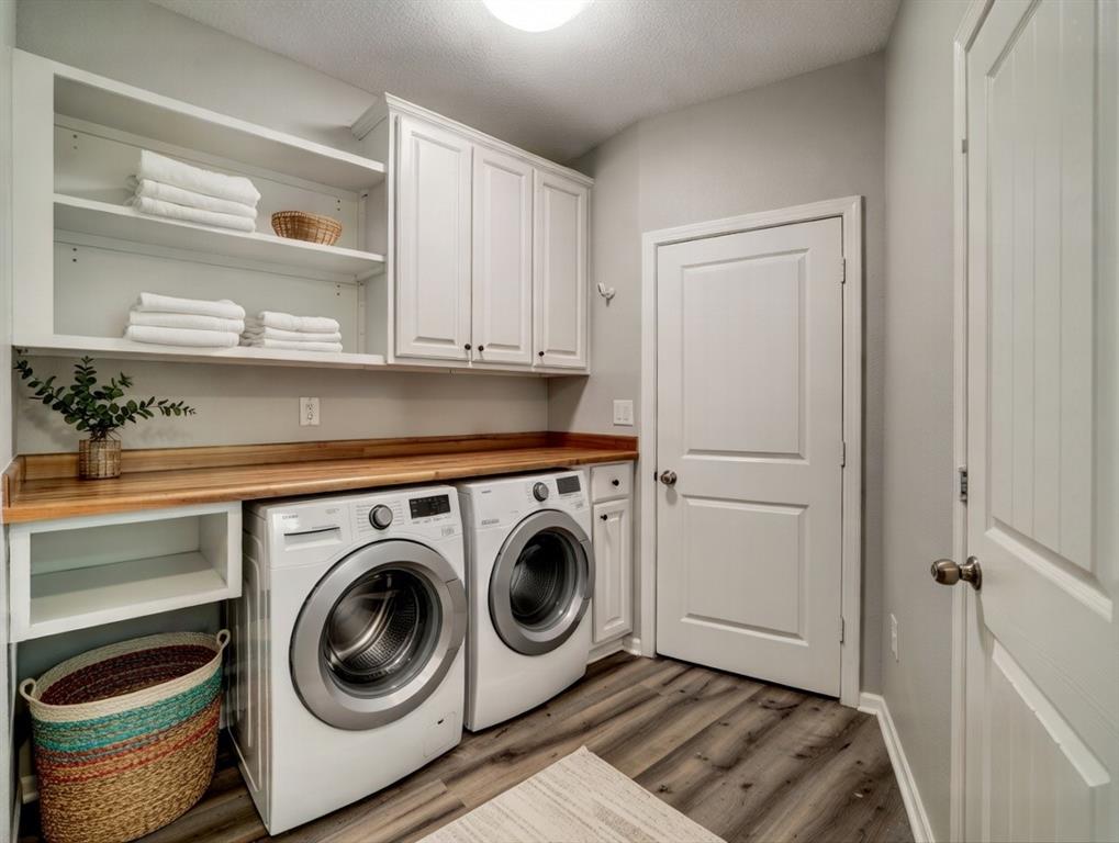 3712 Cemetery Hill Road Carrollton, TX 75007 - Photo 23 of 25 a utility room with sink dryer and washer