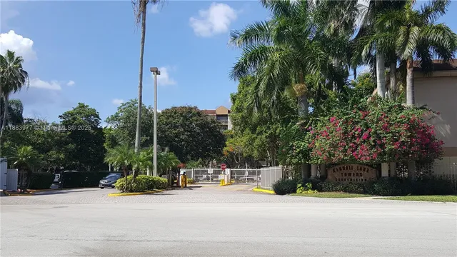 a view of street with tall buildings