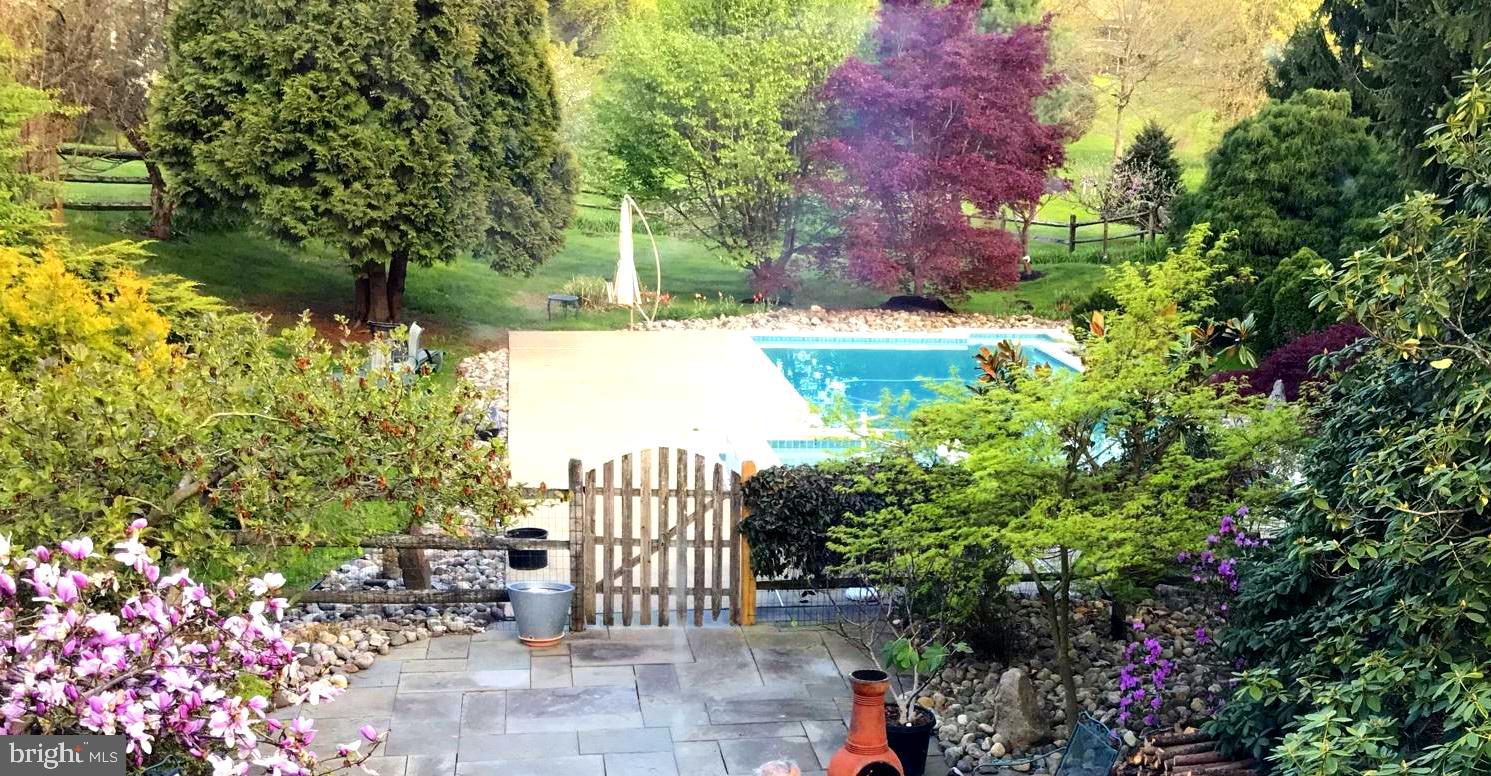 3054 Comfort Road New Hope, PA 18938 - Photo 48 of 64 a view of a pathway with a flower garden