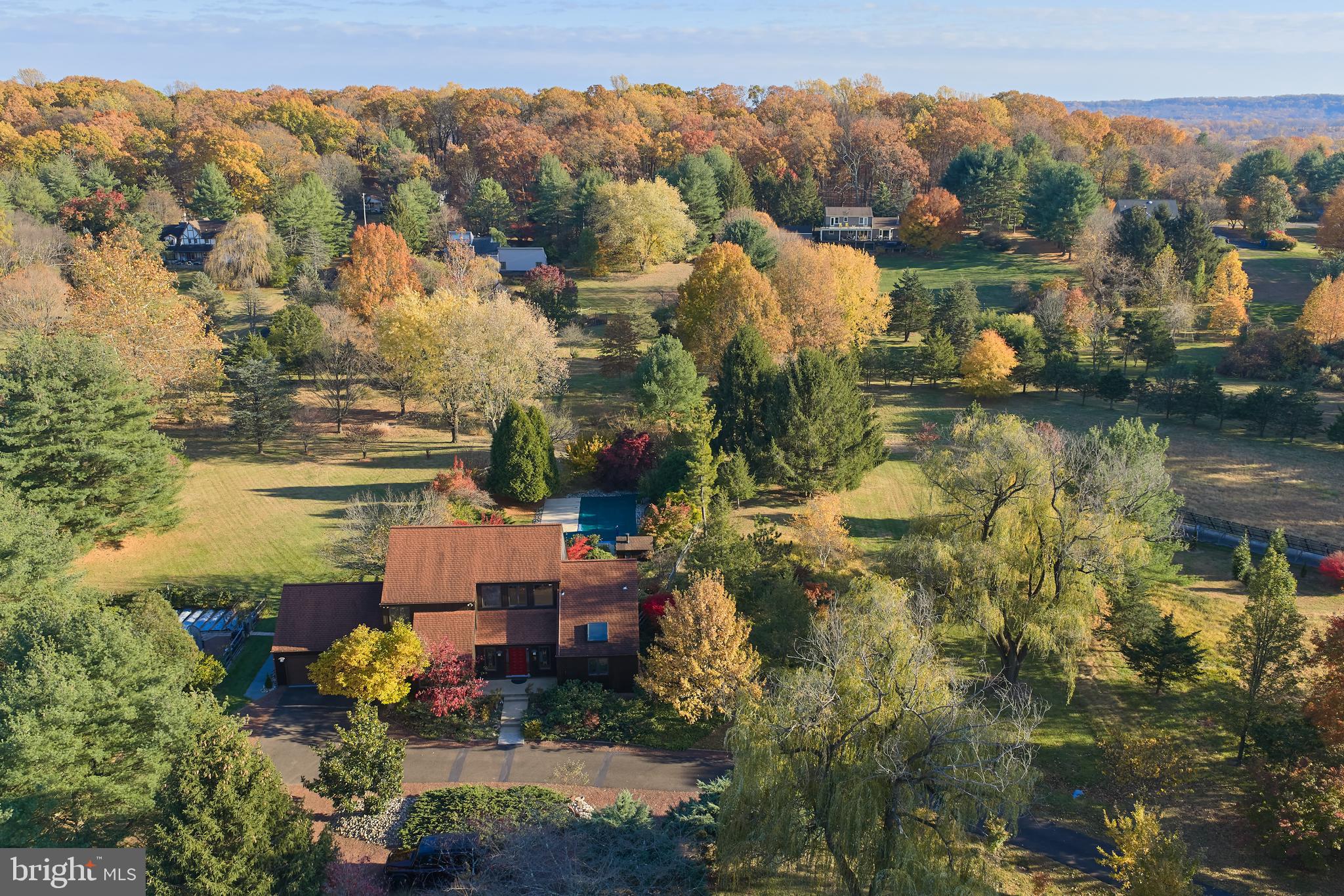 3054 Comfort Road New Hope, PA 18938 - Photo 61 of 64 a view of a town with mountains in the background