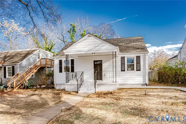 a view of a house with a patio