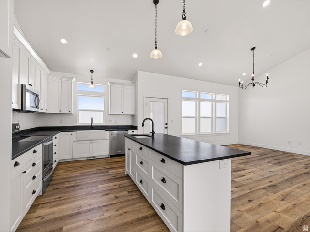 1257 North 1350th Street East Mapleton, UT 84664 - Photo 13 of 45 Beautiful black and white themed kitchen space