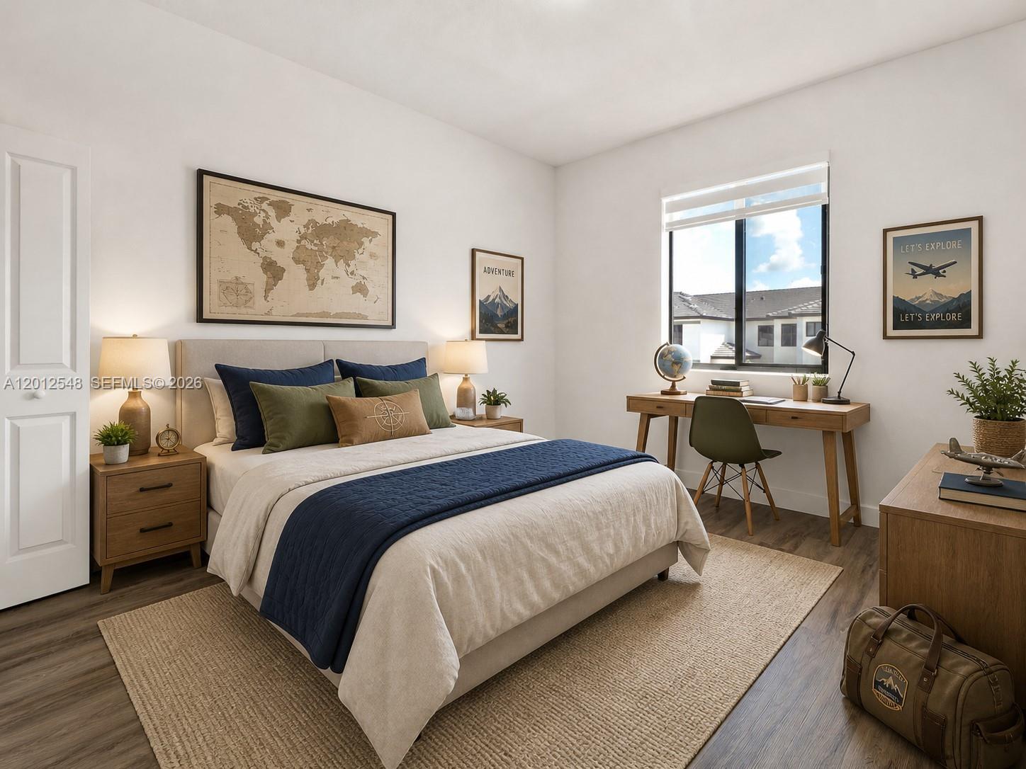 13642 Southwest 157th Place, Unit 13642 Miami, FL 33196 - Photo 31 of 41 a bedroom with bed and a couch