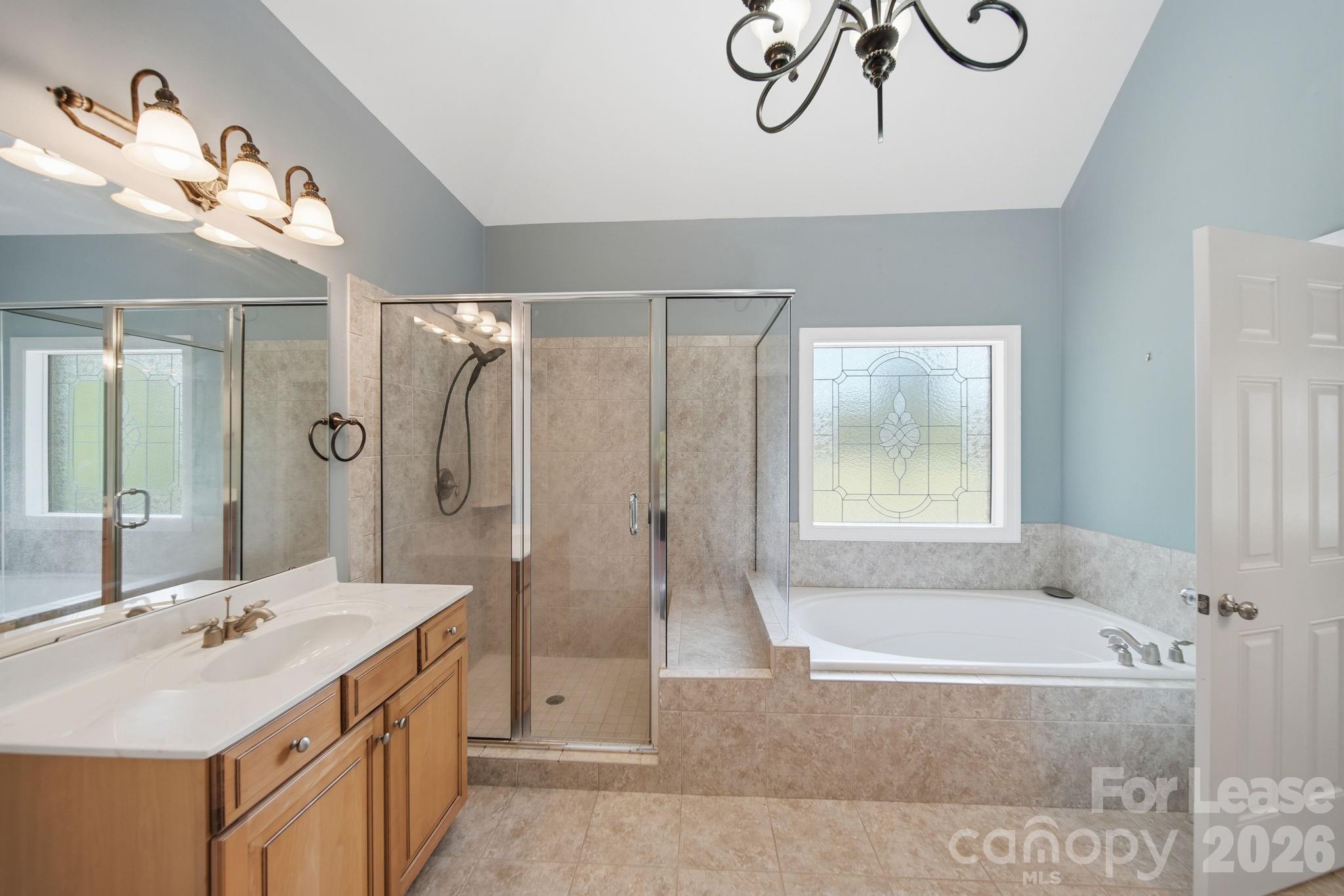 7107 Nesbit Road Waxhaw, NC 28173 - Photo 27 of 42 a bathroom with a tub sink and mirror