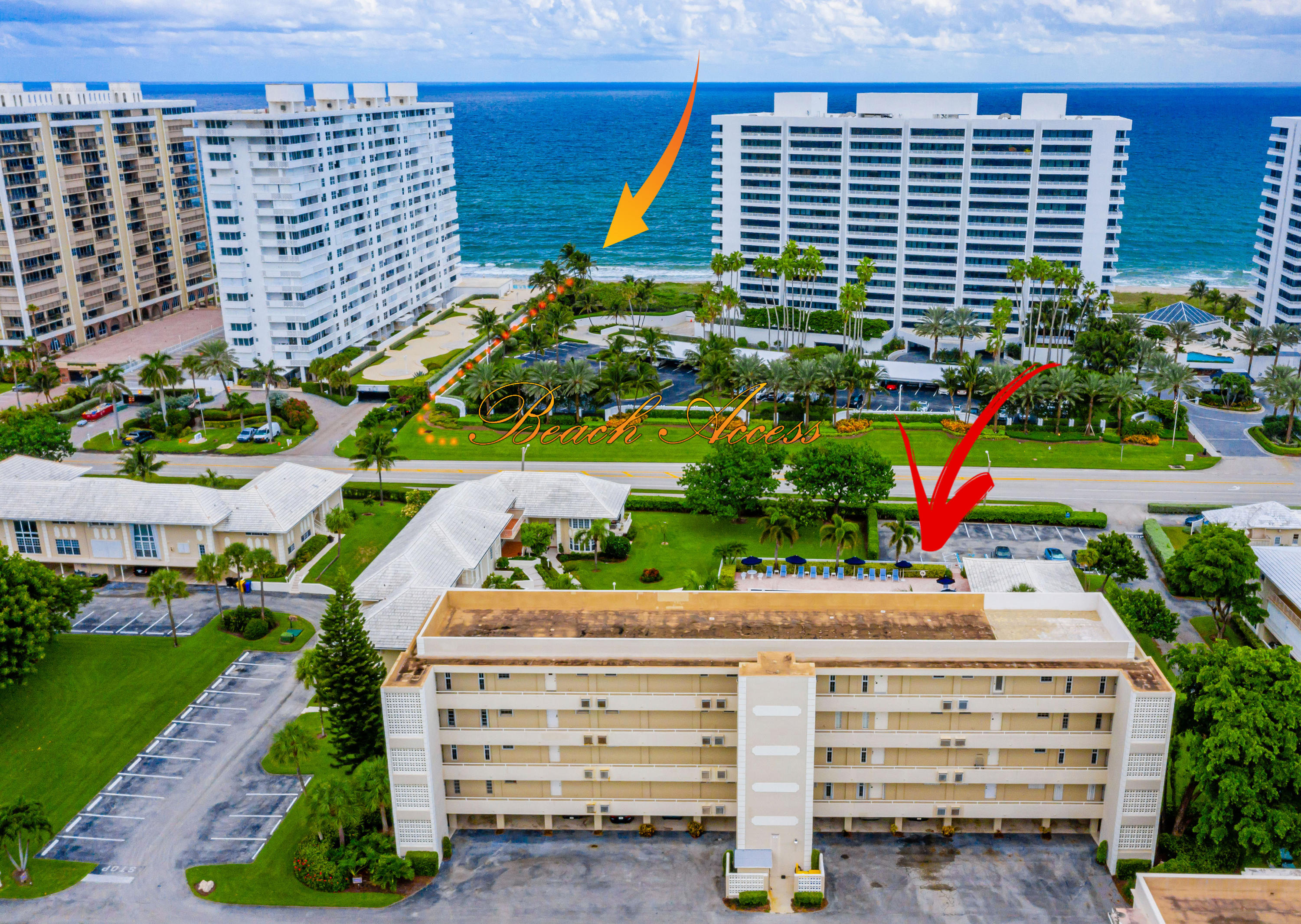 1299 South Ocean Boulevard, Unit F7 Boca Raton, FL 33432 - Photo 45 of 50 Beach Access