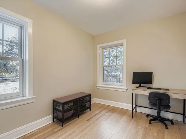 a room with furniture and a window