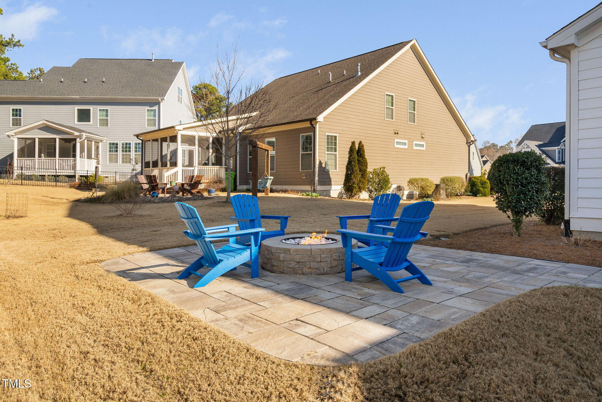 2461 Stonehenge Park Drive Raleigh, NC 27613 - Photo 53 of 72 a view of a house with swimming pool and sitting area