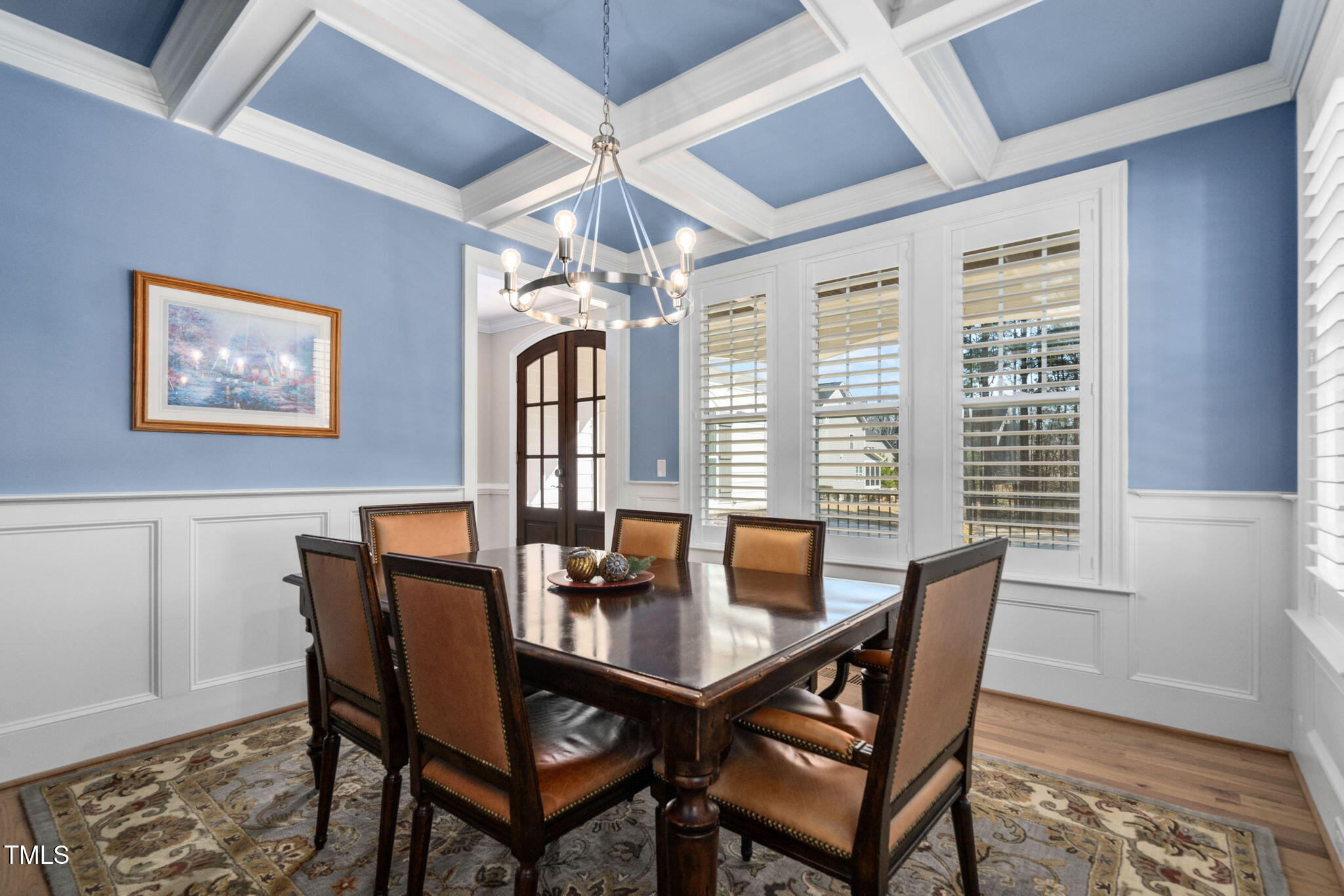 2461 Stonehenge Park Drive Raleigh, NC 27613 - Photo 6 of 72 a view of a dining room with furniture window and wooden floor