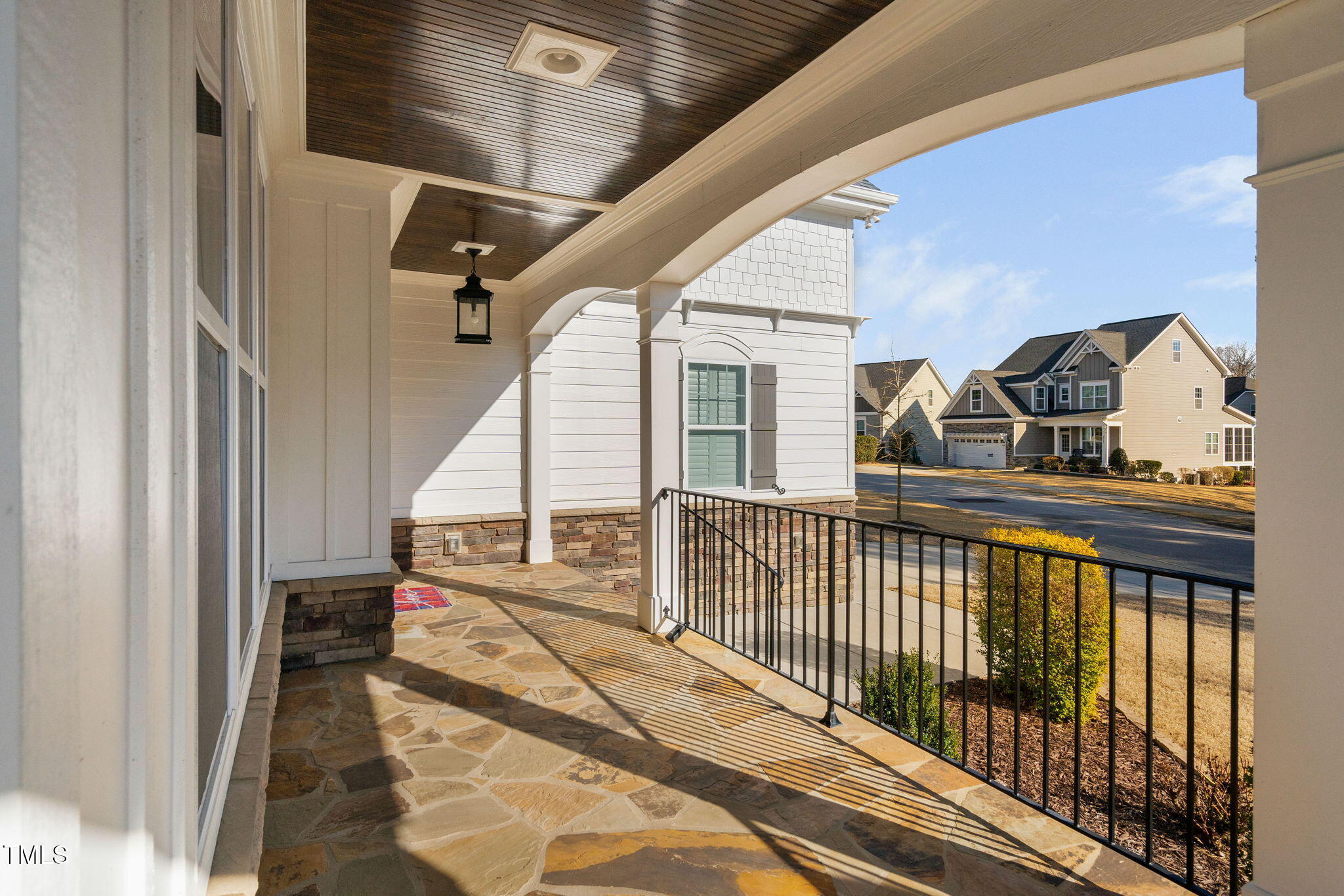 2461 Stonehenge Park Drive Raleigh, NC 27613 - Photo 62 of 72 a view of balcony with wooden floor