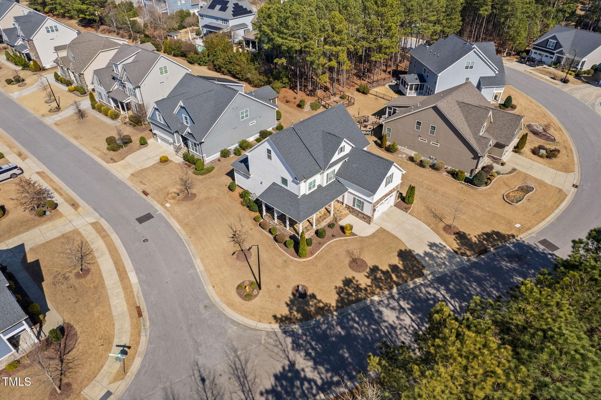 2461 Stonehenge Park Drive Raleigh, NC 27613 - Photo 68 of 72 an aerial view of a swimming pool with outdoor space