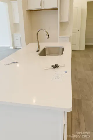 a close view of sink and tap