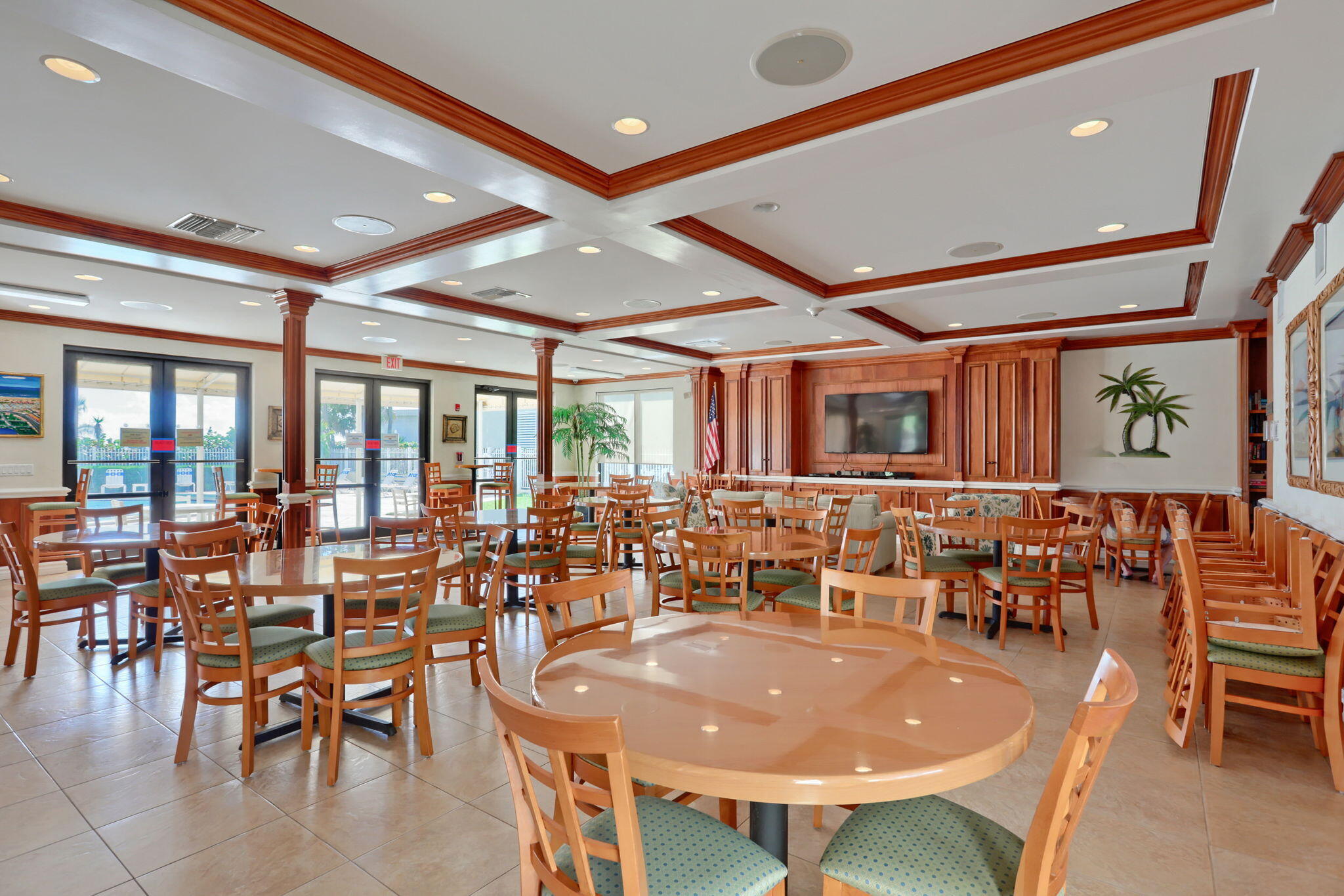2800 North Ocean Drive, Unit A24B Singer Island, FL 33404 - Photo 35 of 65 a large dining space with furniture window and outside view