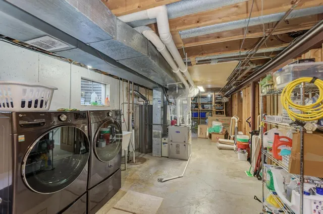 a view of storage and utility room