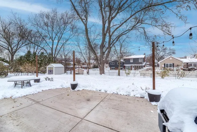 a view of outdoor space with seating