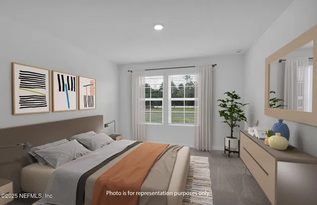 a bathroom with a double vanity sink and mirror