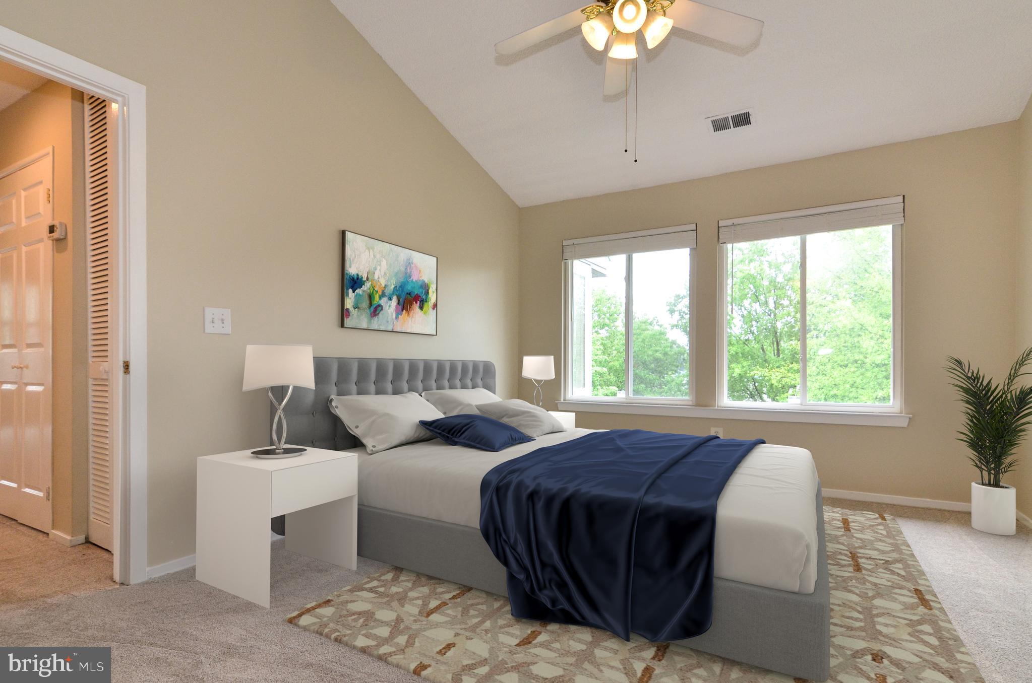 1500 Summerchase Court, Unit 1500E Reston, VA 20194 - Photo 14 of 26 Virtually staged primary bedroom