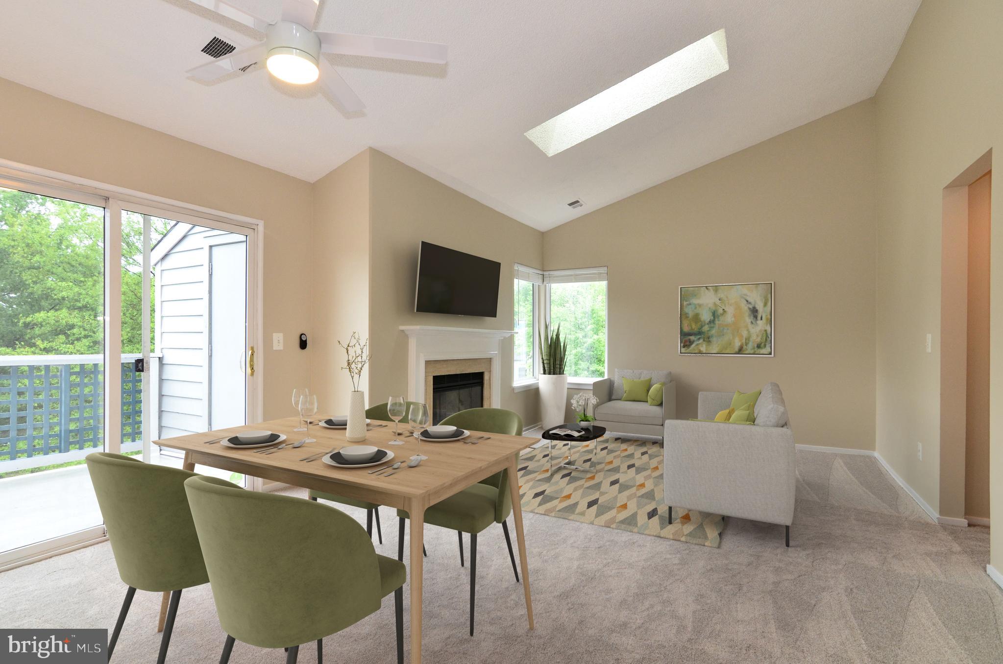 1500 Summerchase Court, Unit 1500E Reston, VA 20194 - Photo 3 of 26 Virtually staged living and dining rooms