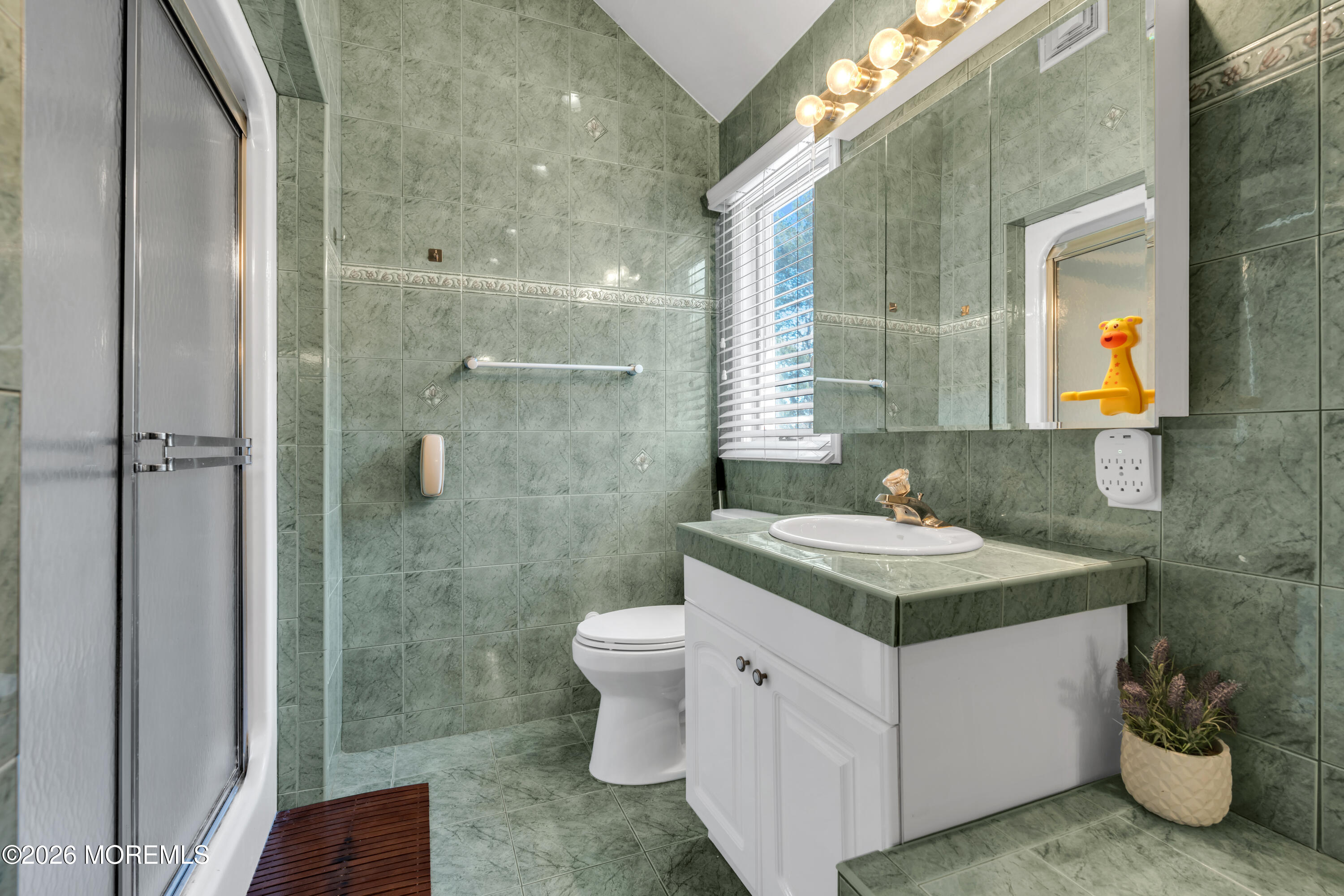 15 Lenape Trail Freehold, NJ 07728 - Photo 5 of 27 a bathroom with a sink a toilet and shower