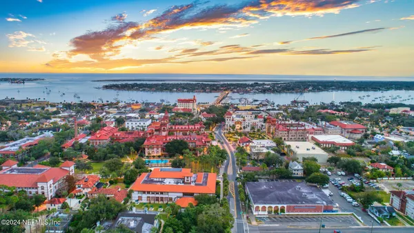a view of city and ocean