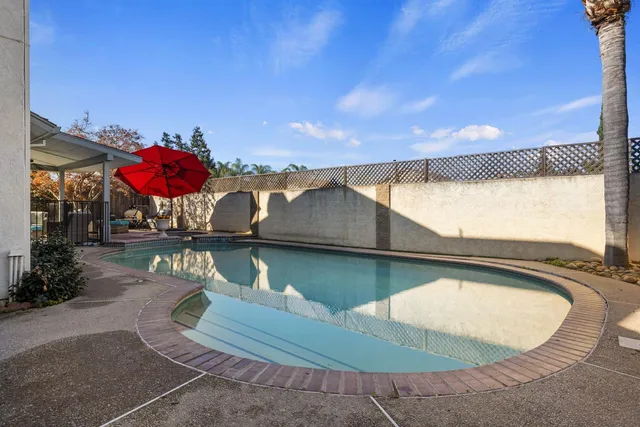 a view of a porch with a yard
