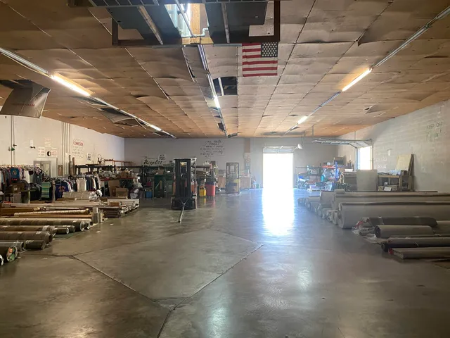 a gym hall with exercise machine