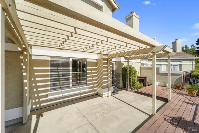 a view of a city with mountains in the background