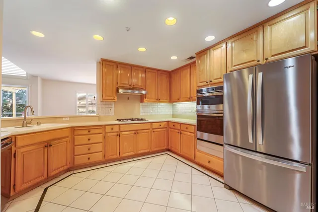 a view of a room with a large window and a large window