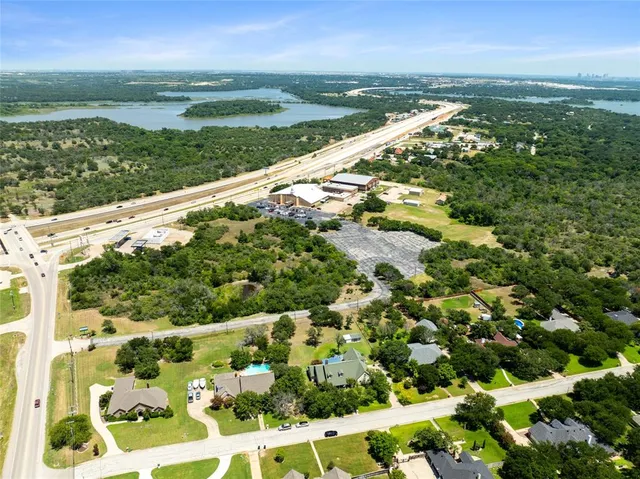 a view of lake with city