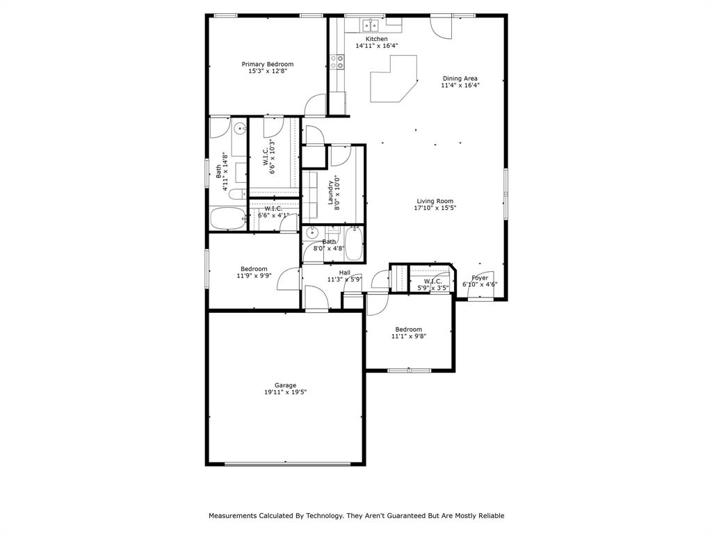 728 Falcon Road Saginaw, TX 76131 - Photo 25 of 30 a picture of a floor plan