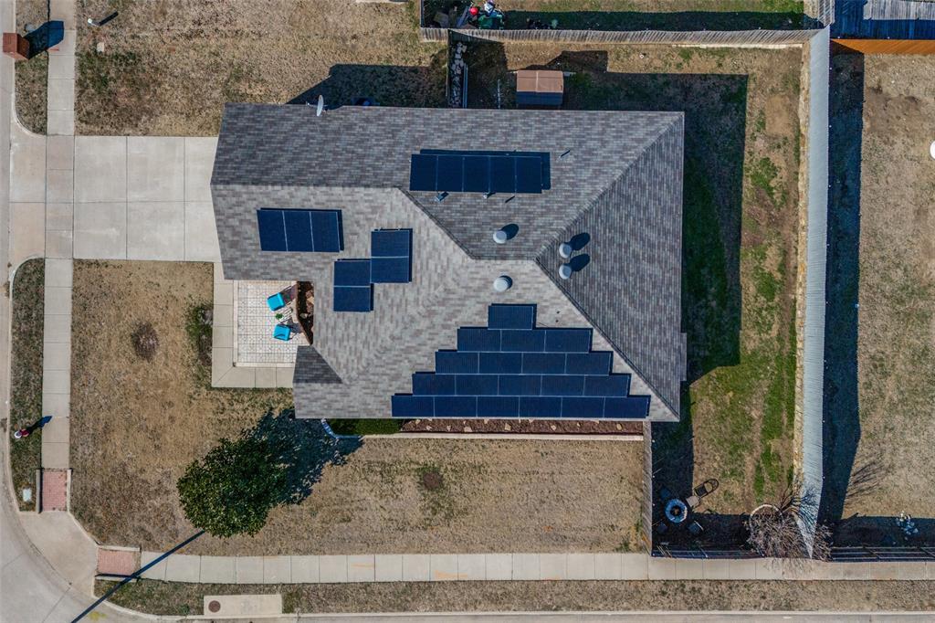 728 Falcon Road Saginaw, TX 76131 - Photo 26 of 30 a aerial view of a house with a yard