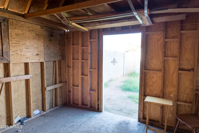 a view of an empty room