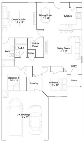 $287,315 | 455 Rock Creek Drive, Tonganoxie, KS 66086