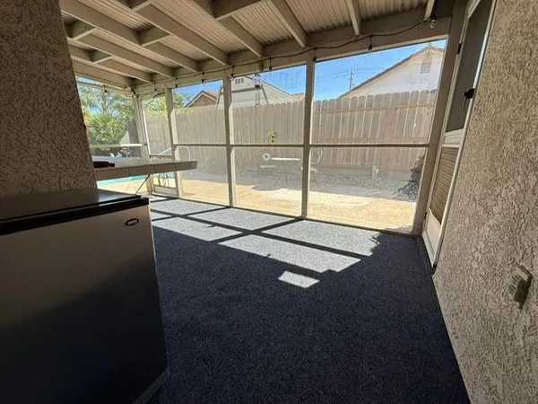 a view of a room with window